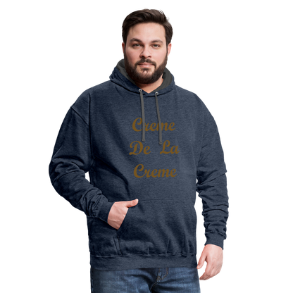 Creme Hoodie - indigo heather/asphalt