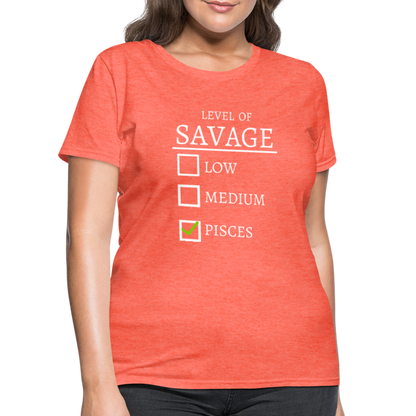 Savage T-Shirt - heather coral