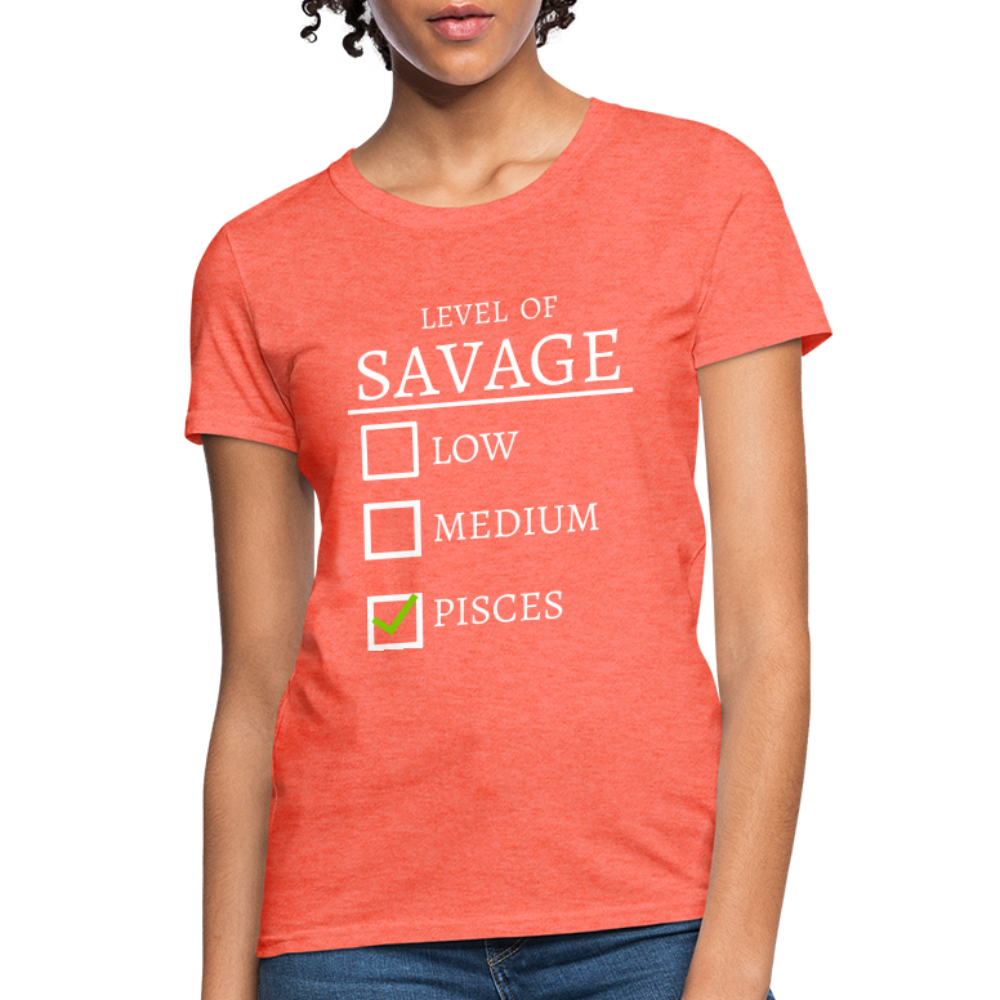 Savage T-Shirt - heather coral