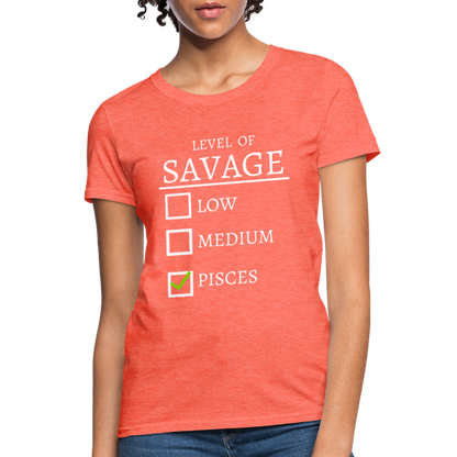 Savage T-Shirt - heather coral