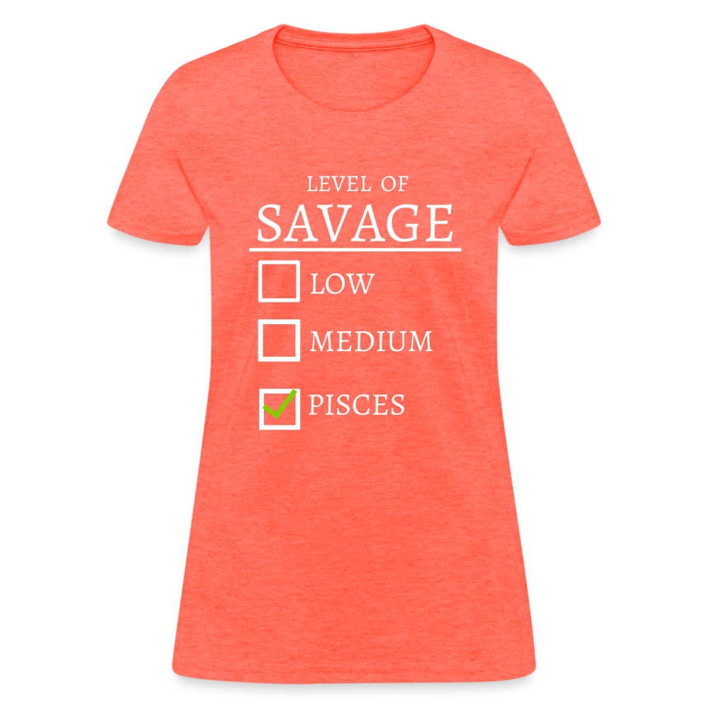 Savage T-Shirt - heather coral