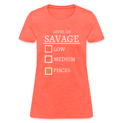 Savage T-Shirt - heather coral