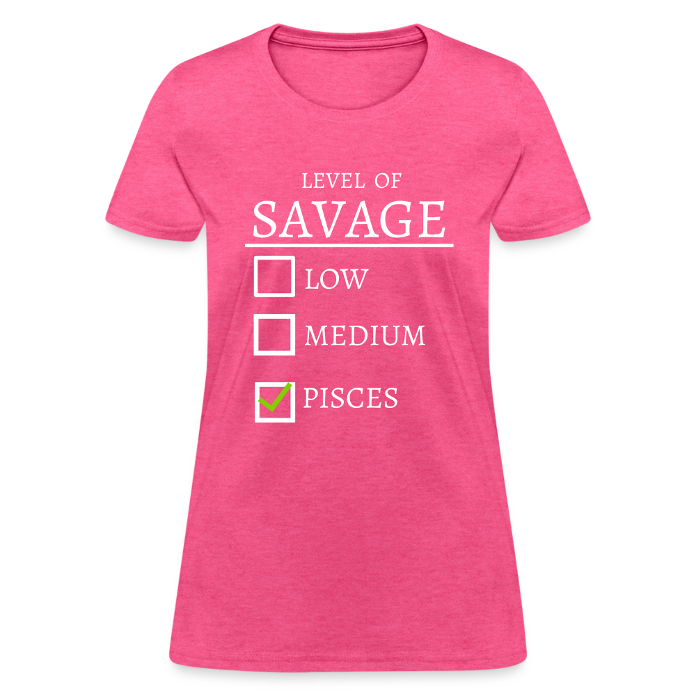 Savage T-Shirt - heather pink