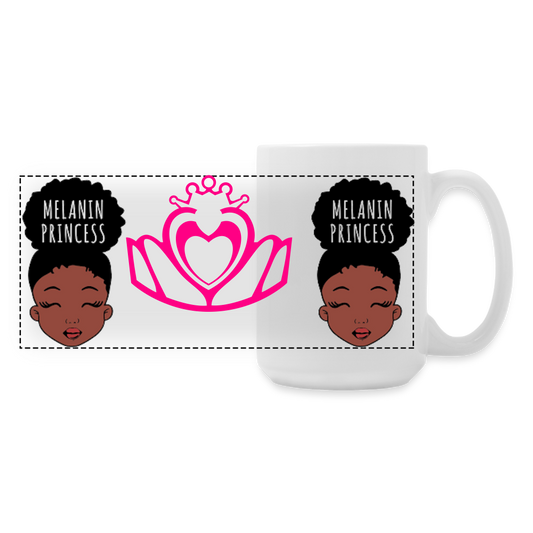 Melanin Princess Coffee/Tea Mug 15 oz - white