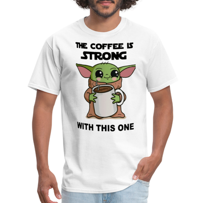 Yoda Coffee T-Shirt - white