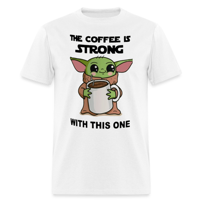 Yoda Coffee T-Shirt - white