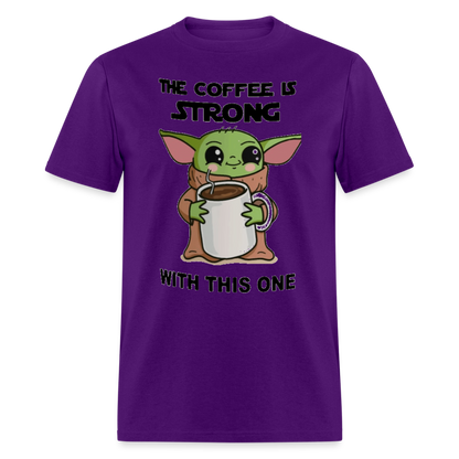 Yoda Coffee T-Shirt - purple