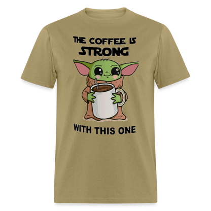 Yoda Coffee T-Shirt - khaki