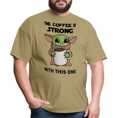 Yoda Coffee T-Shirt - khaki