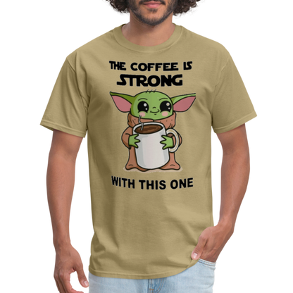 Yoda Coffee T-Shirt - khaki