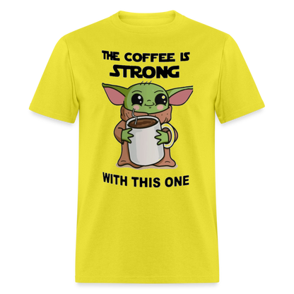 Yoda Coffee T-Shirt - yellow
