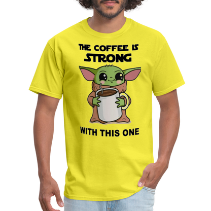 Yoda Coffee T-Shirt - yellow
