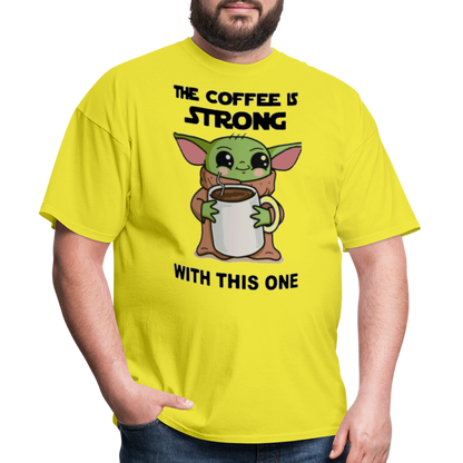Yoda Coffee T-Shirt - yellow