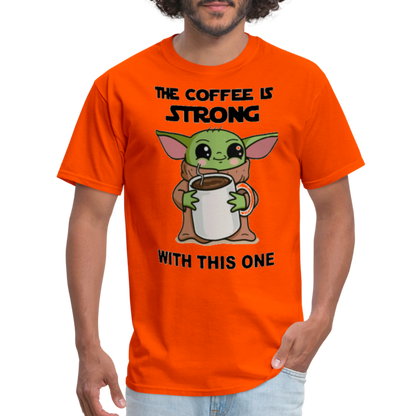 Yoda Coffee T-Shirt - orange
